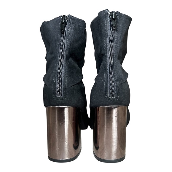 Christian Siriano Women's Faux Suede Black Boots, Pointed Toe, Size 10 - Picture 6 of 7